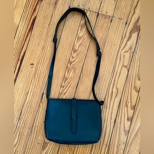 J.Crew Elegant Black Leather Purse